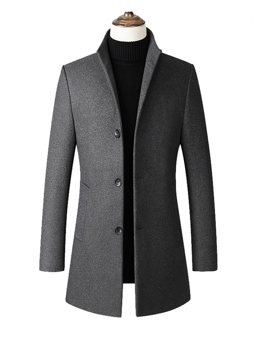 Trench en laine, 40 % laine, velours, photo 23