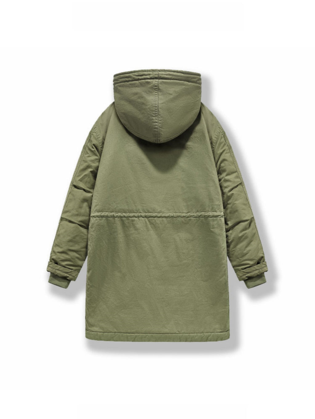 Manteau pour homme, polaire, à capuche, kaki