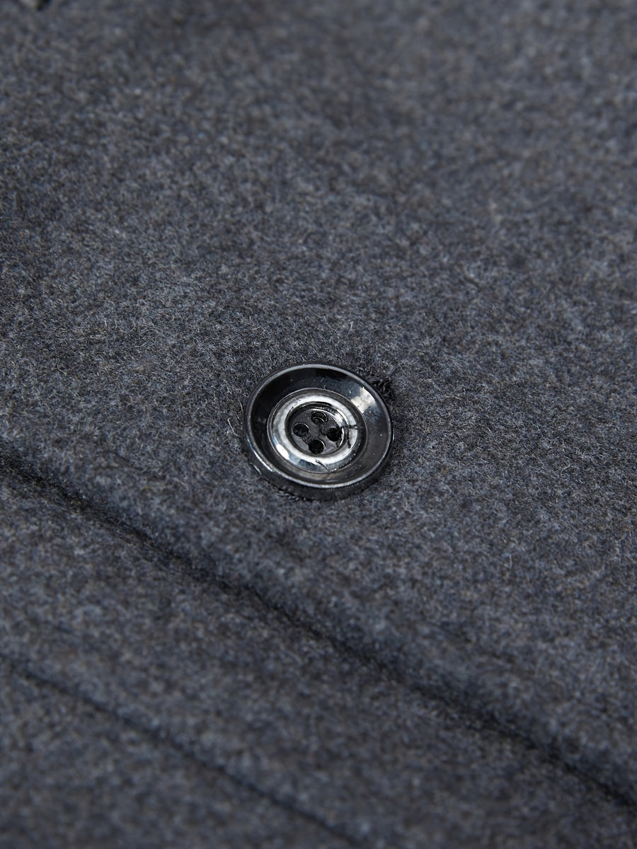 Manteau en laine, 30 % laine, à revers, orange, détail du vêtement