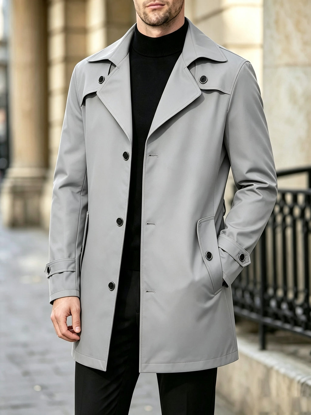 Trench, à revers, poche, photo 14