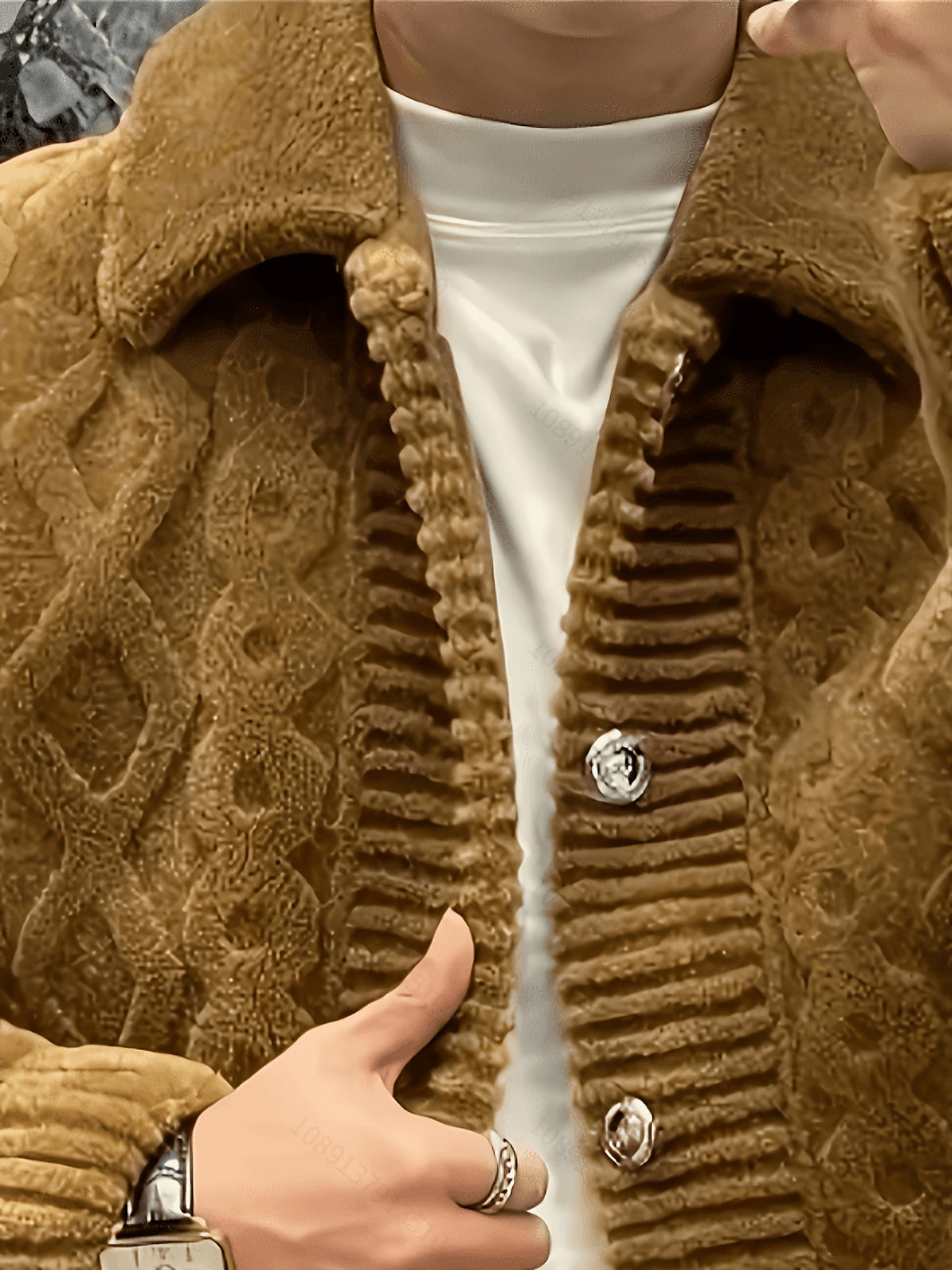Veste pour homme, à revers, modele 8
