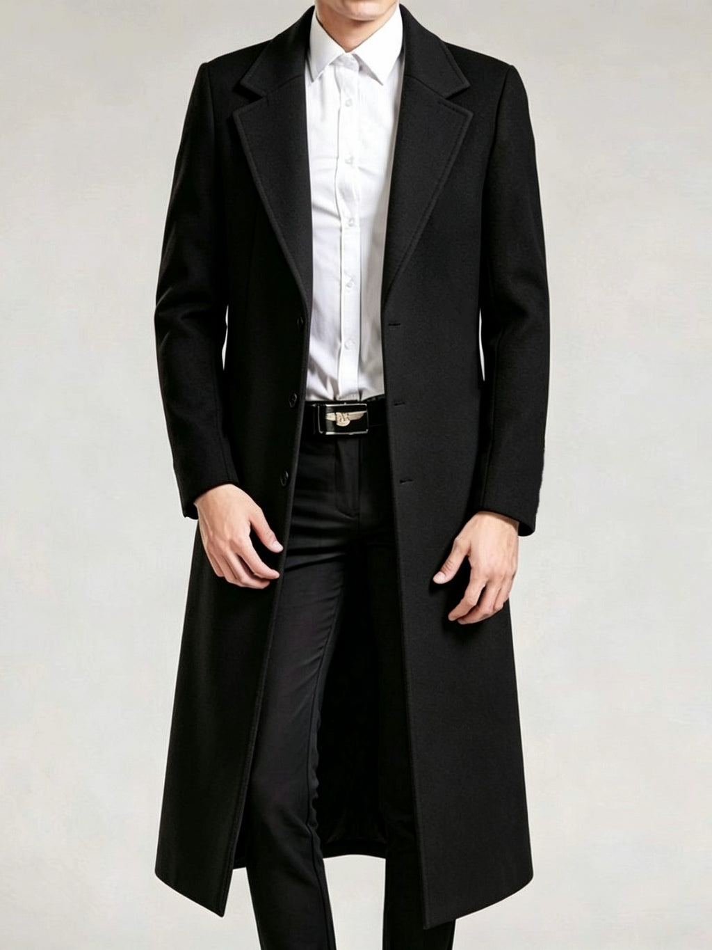 Trench pour homme, à revers, modele 6
