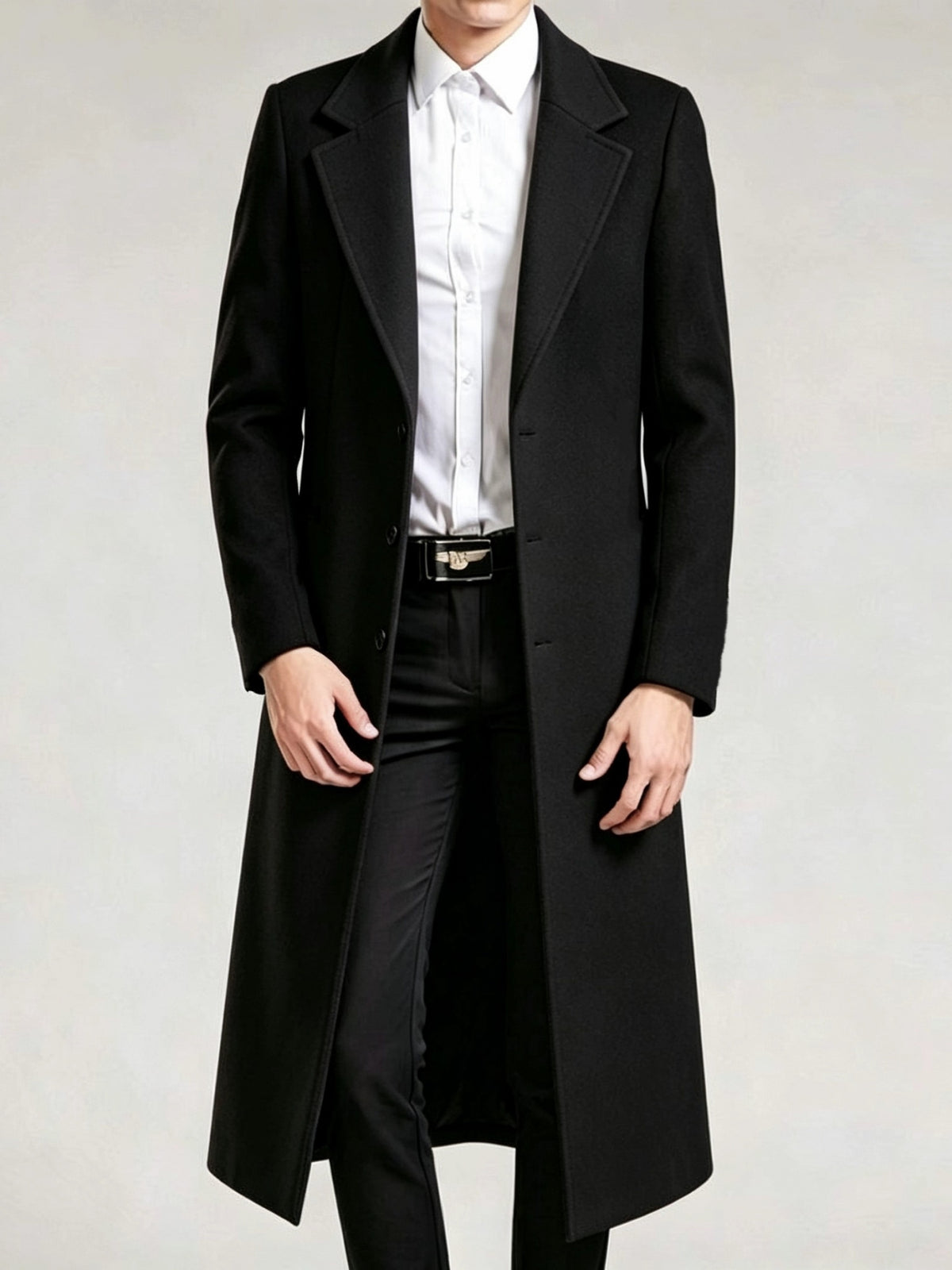 Trench pour homme, à revers, modele 6