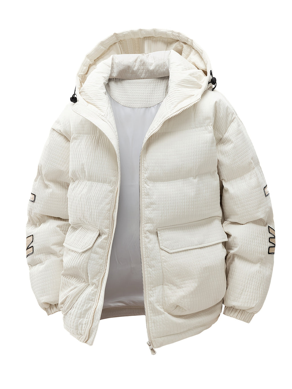 Manteau pour homme, à capuche, 【beige】