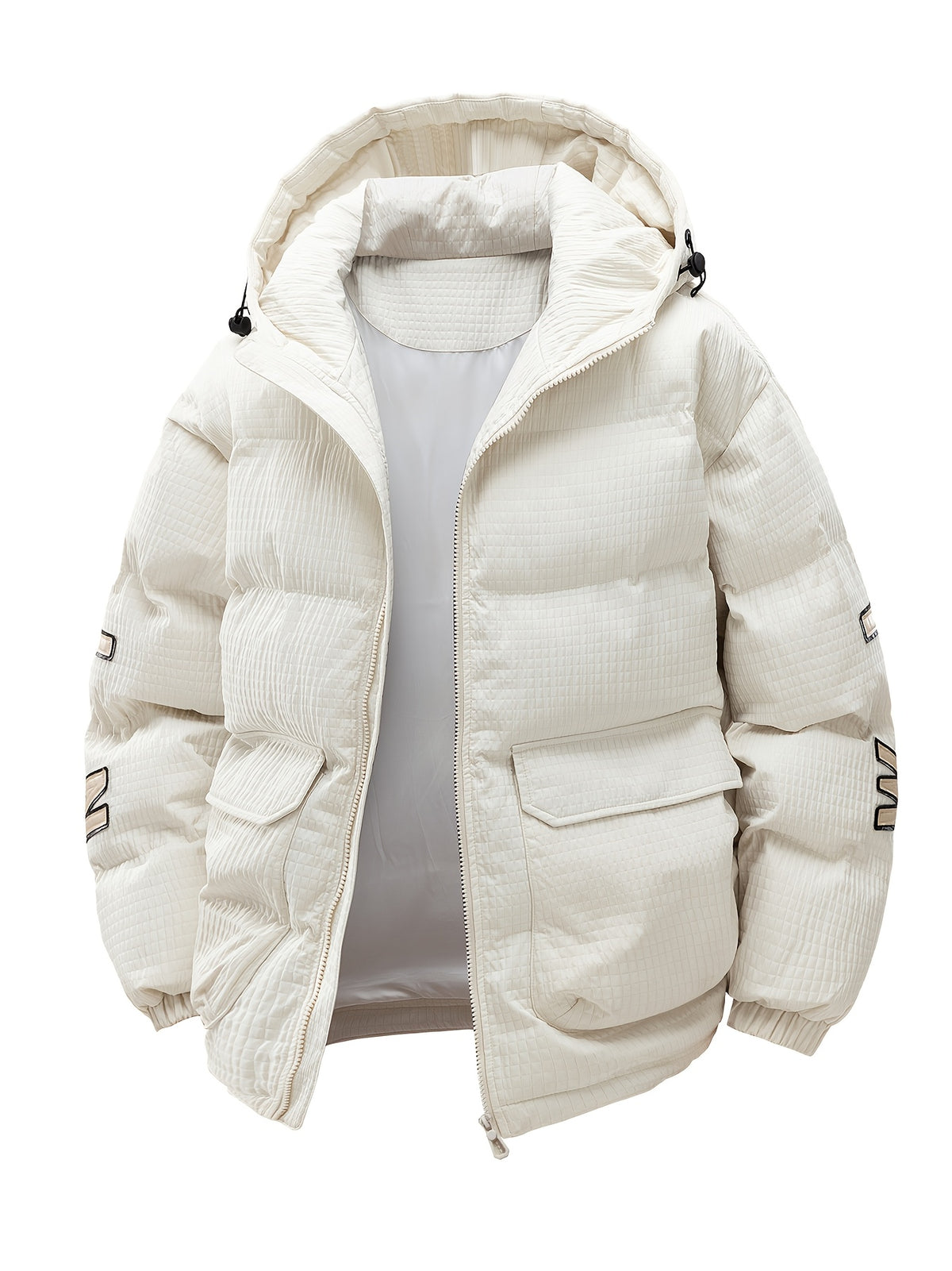 Manteau pour homme, à capuche, 【beige】