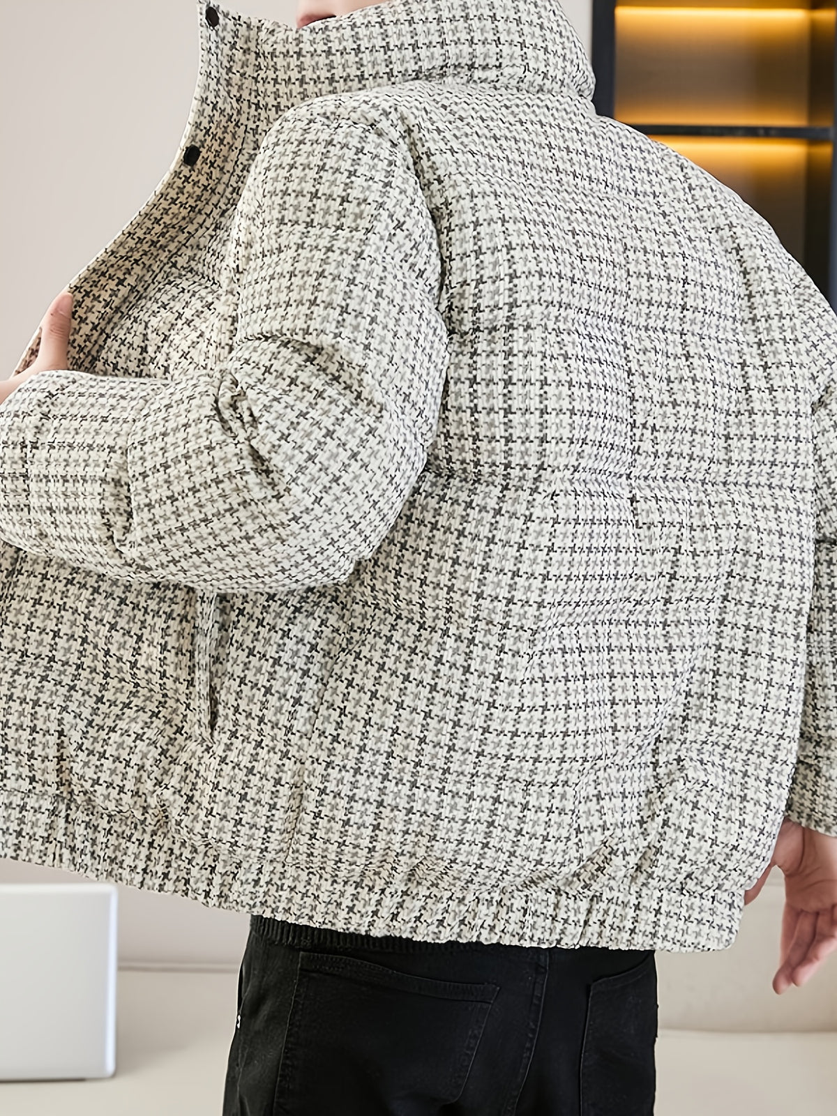 Manteau matelassé pour homme, à col montant, modele 3