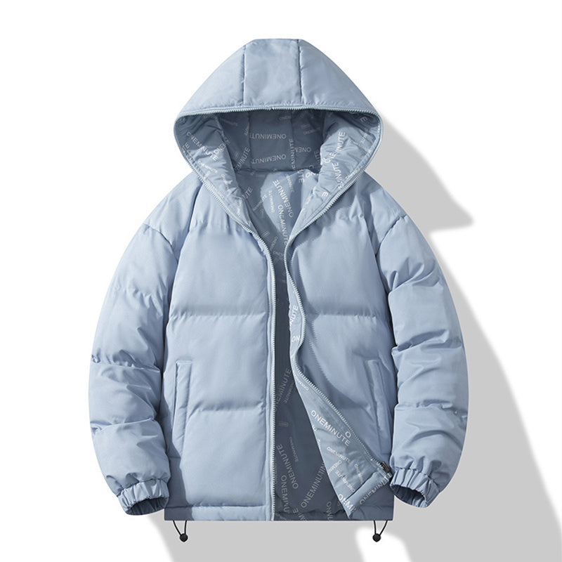 Veste matelassée pour homme, réversible, à capuche