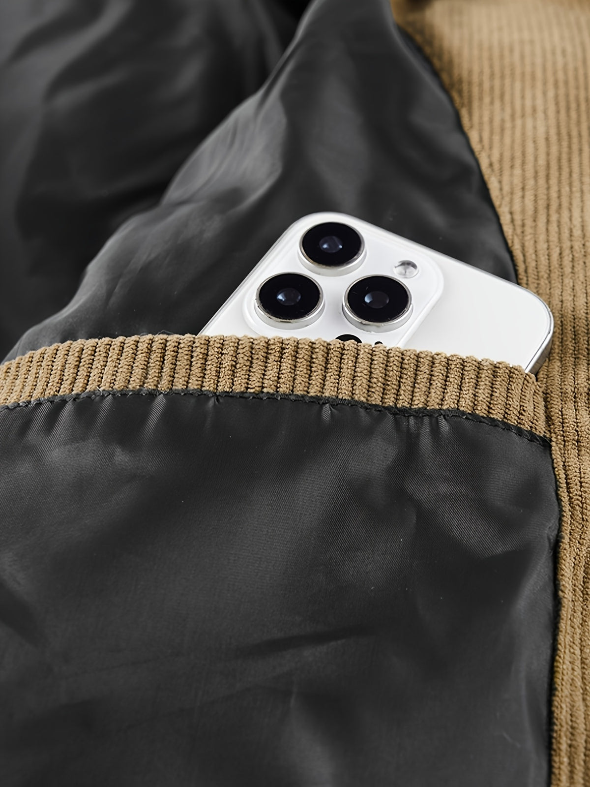 Manteau en fausse fourrure pour homme, imperméable, à capuche