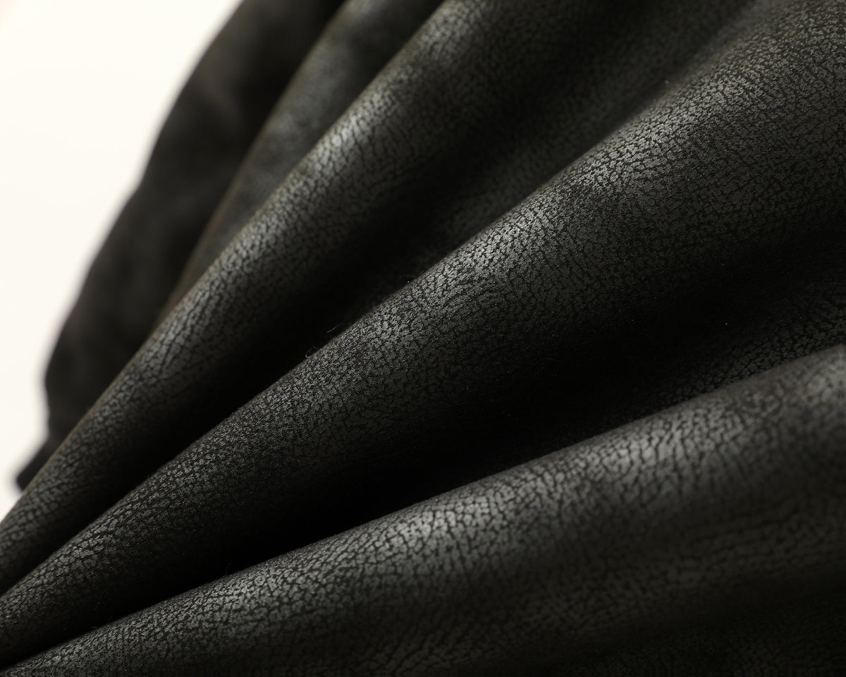 Veste en fausse fourrure long pour homme, réversible, à capuche