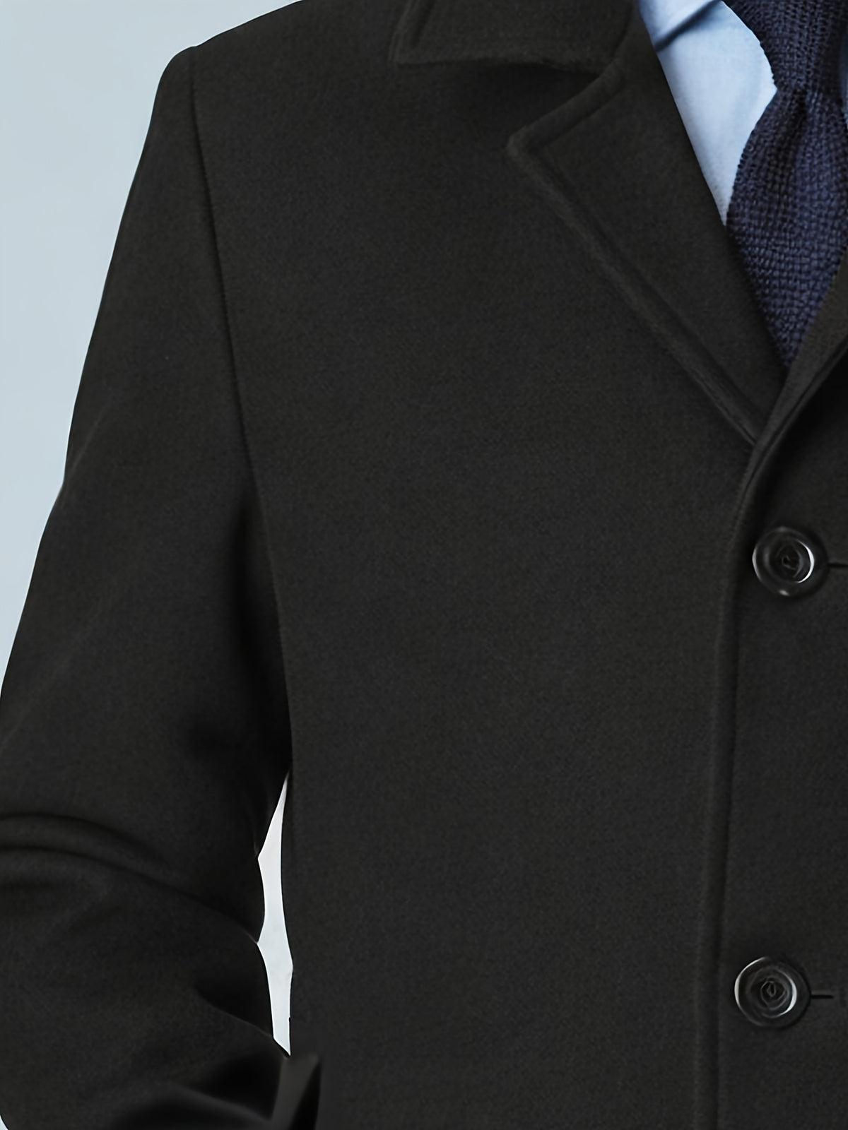 Manteau mi-long pour homme, à revers