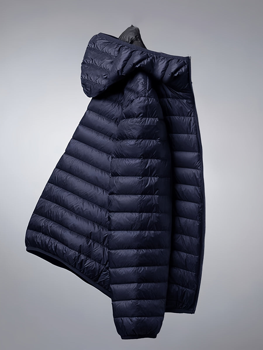 Veste matelassée, à capuche, vert olive
