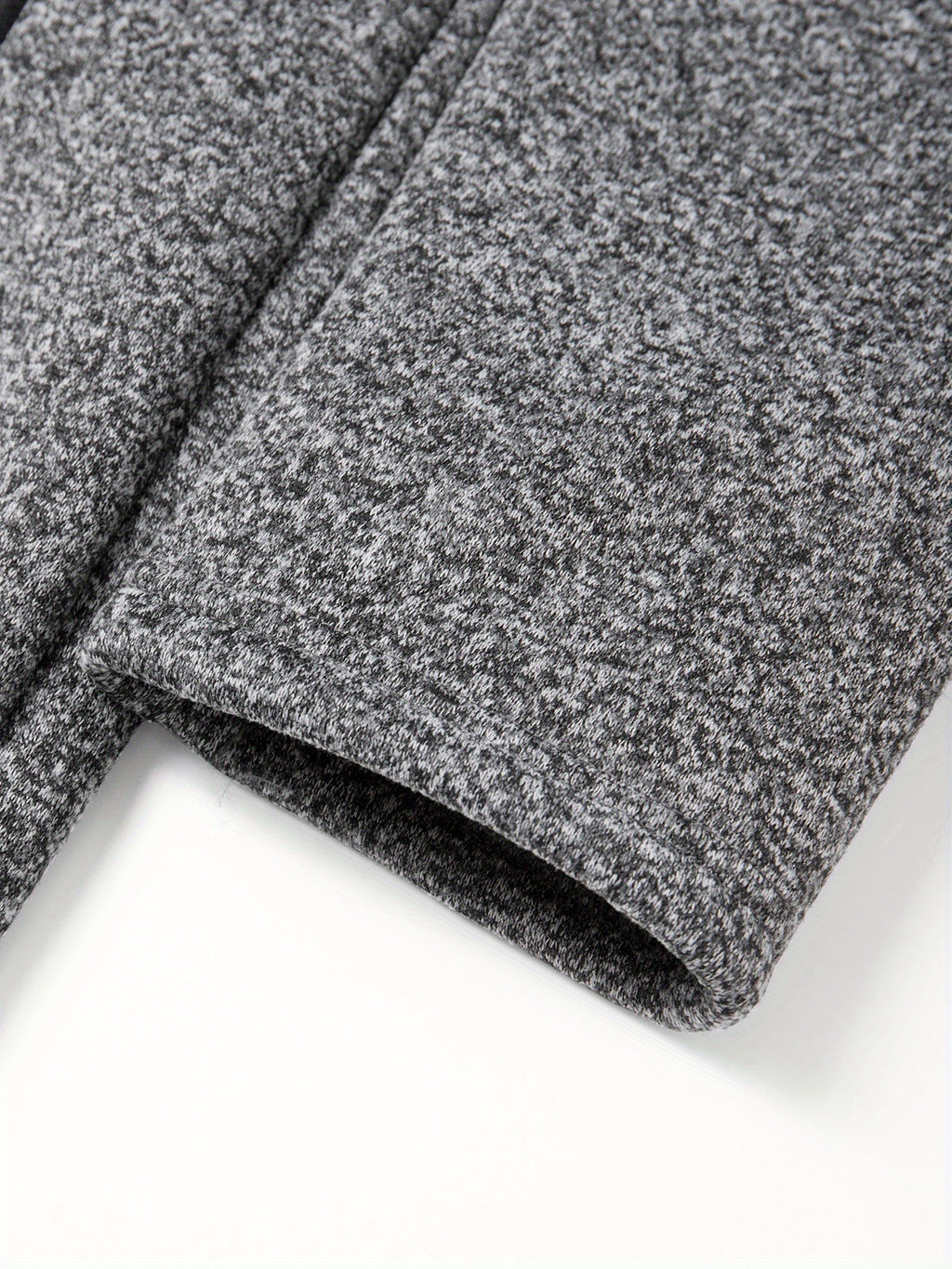 Manteau, polaire, à capuche, gris foncé, détail du vêtement