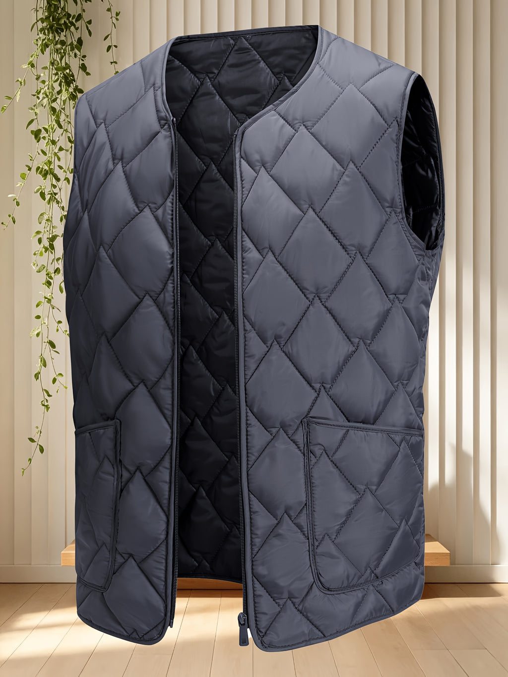 Manteau, bleu marine, photo 9
