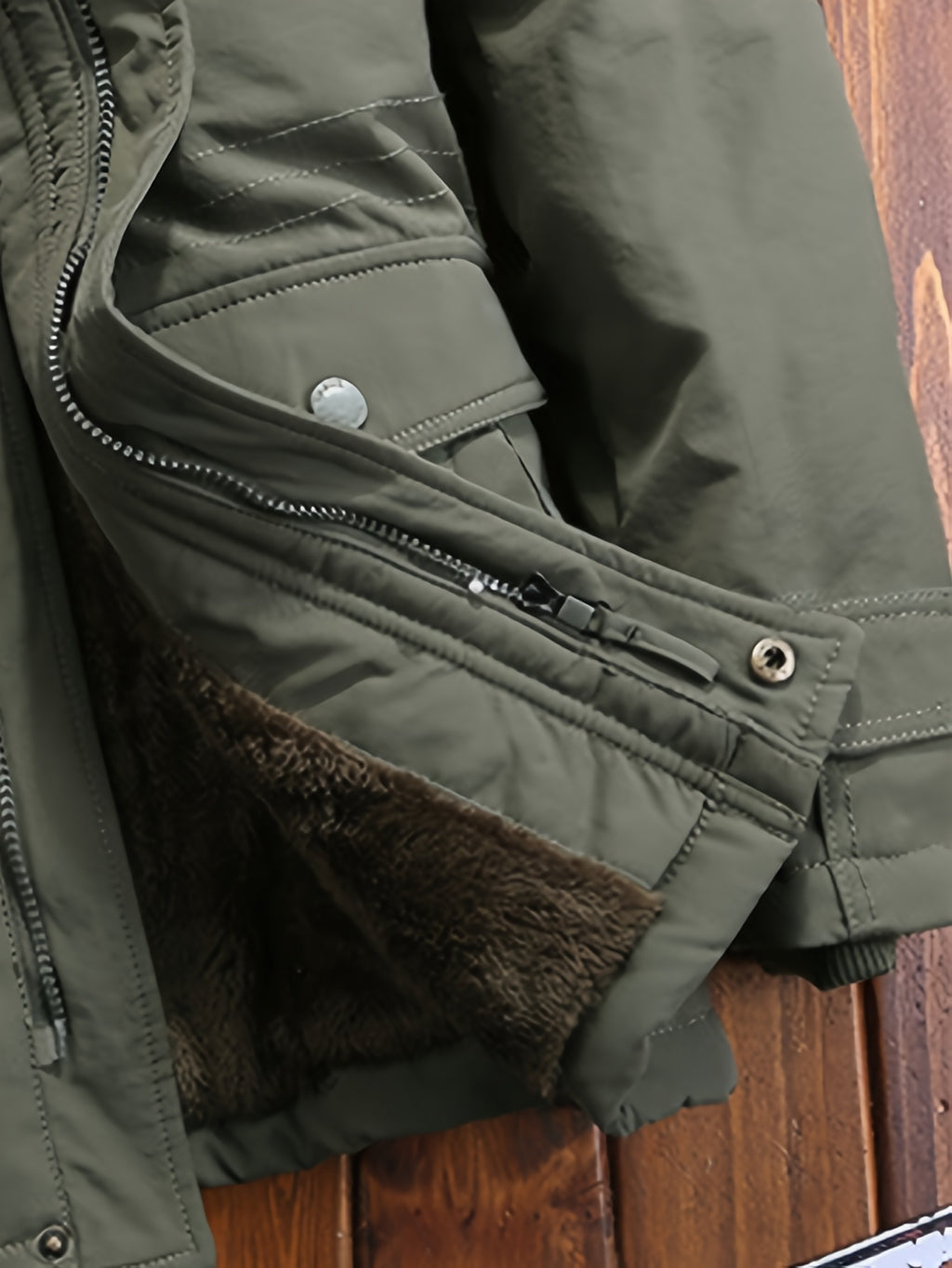Veste pour homme, polaire, à capuche, bleu foncé