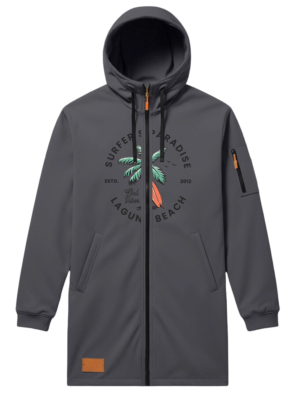 Manteau pour homme, à capuche, kaki
