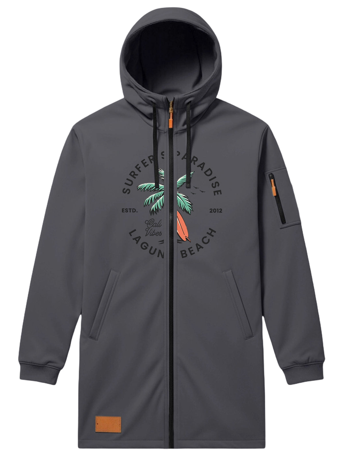 Manteau pour homme, à capuche, kaki