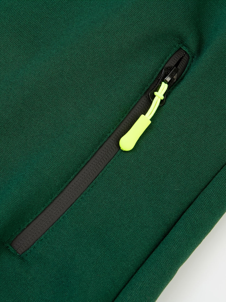 Veste longue, à capuche, détail du vêtement