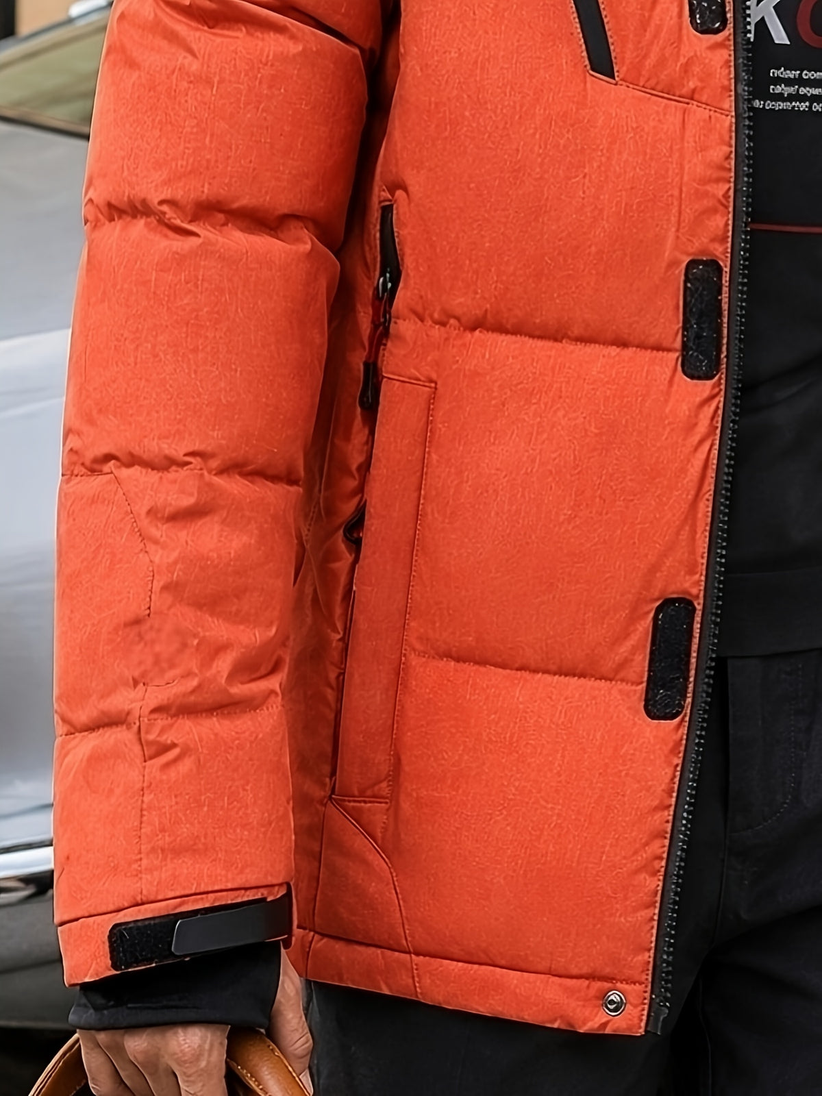Doudoune matelassée pour homme, à capuche