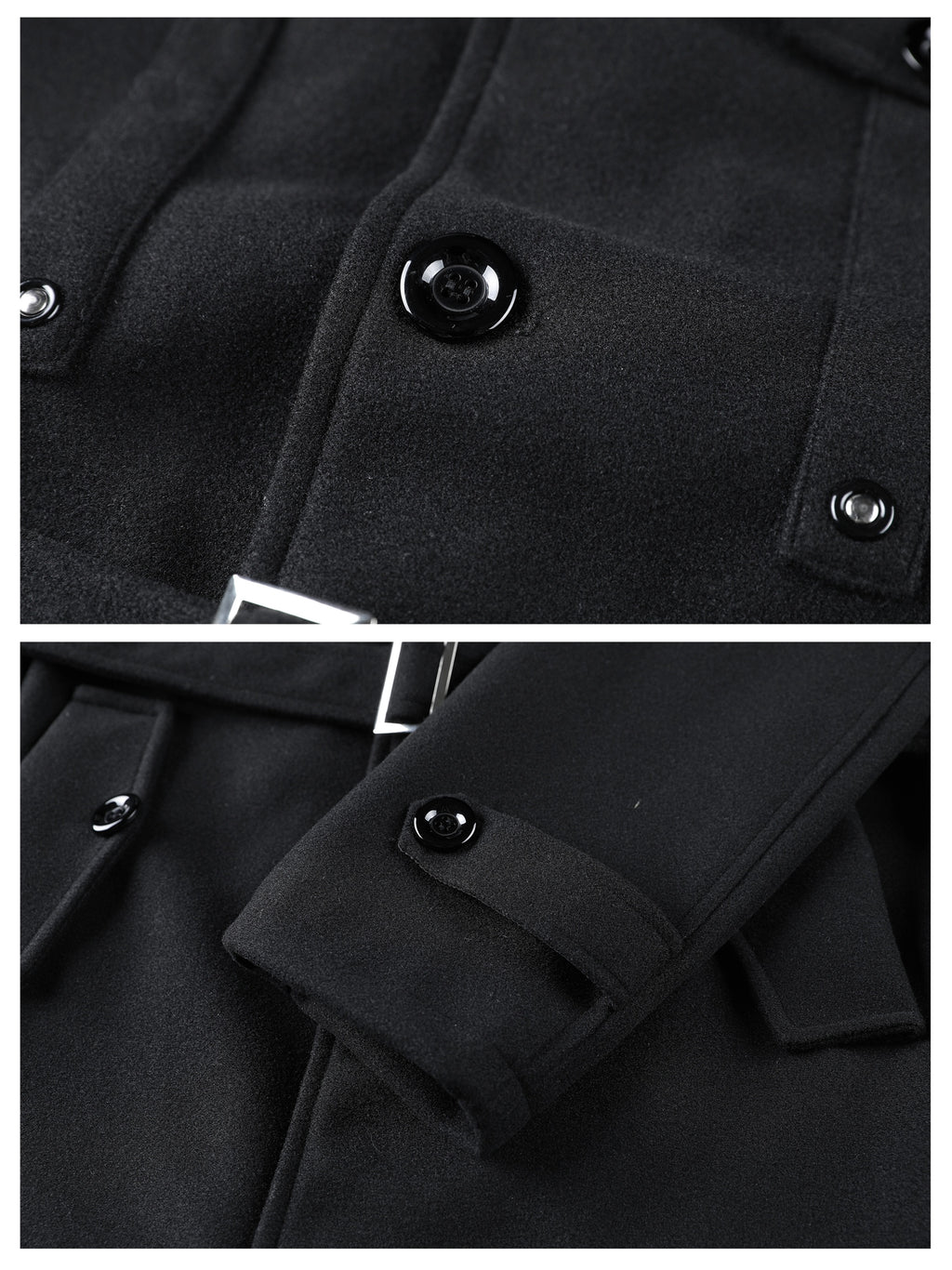 Manteau mi-long pour homme, coupe-vent