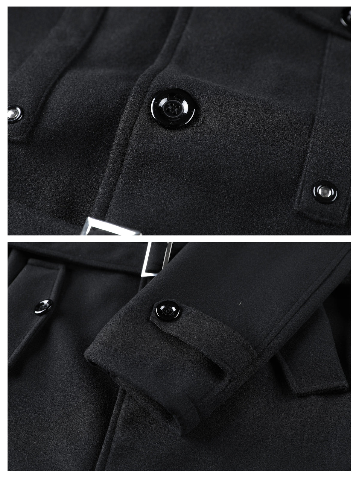 Manteau mi-long pour homme, coupe-vent