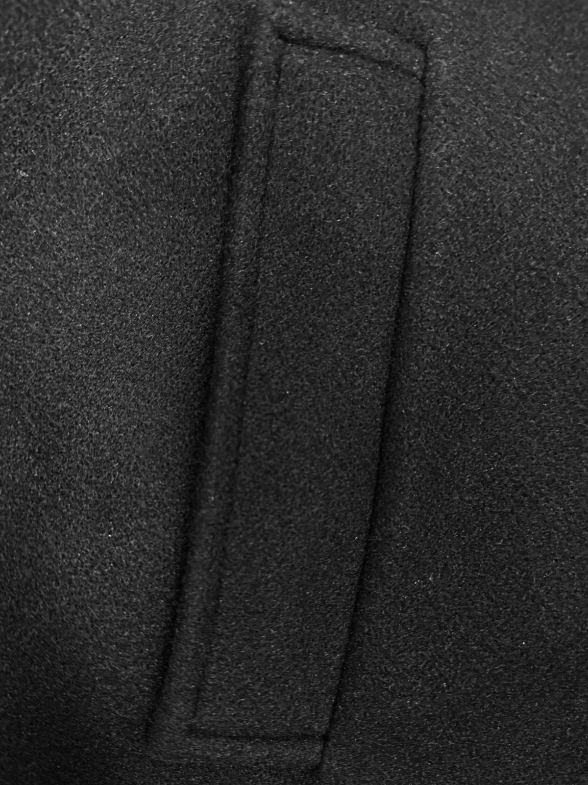 Manteau long pour homme, à revers, gris foncé
