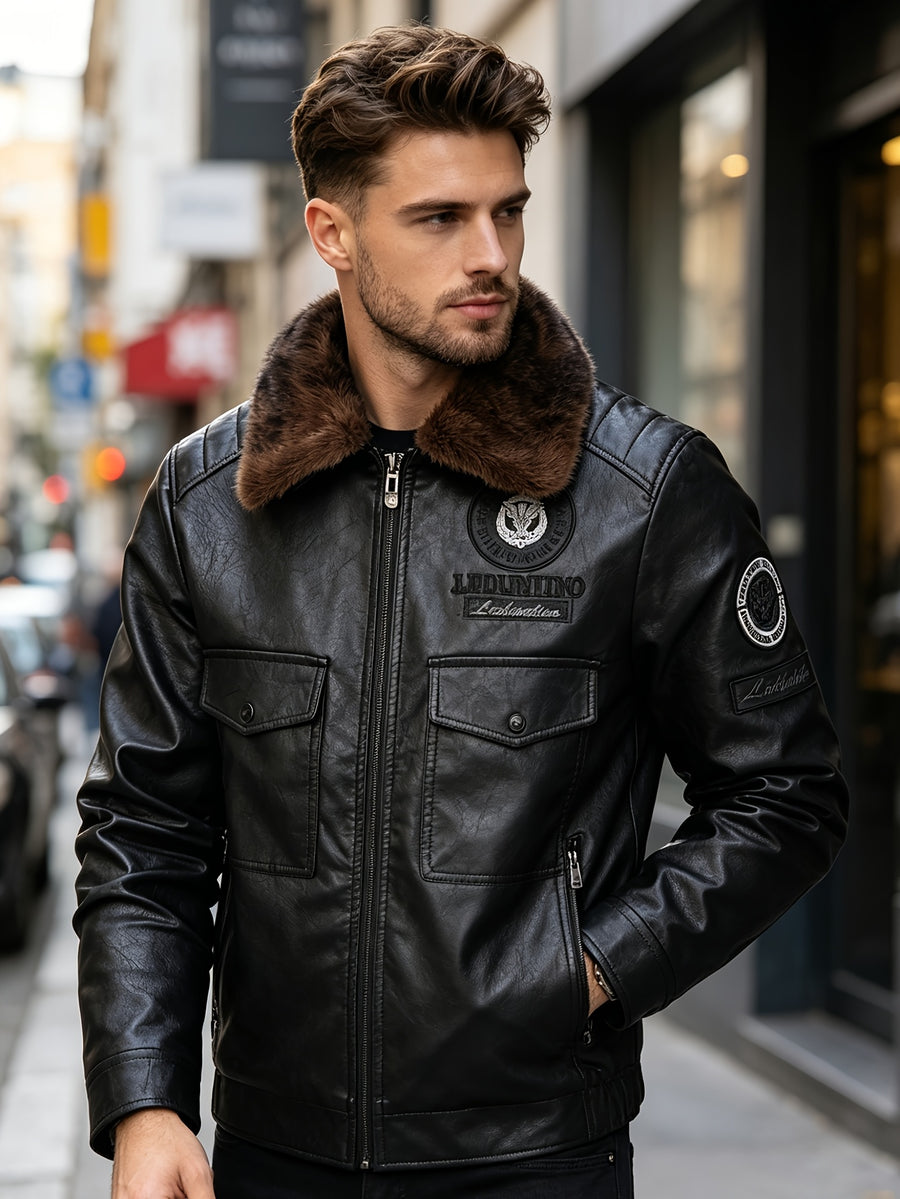 Veste en fausse fourrure, à revers, photo 12