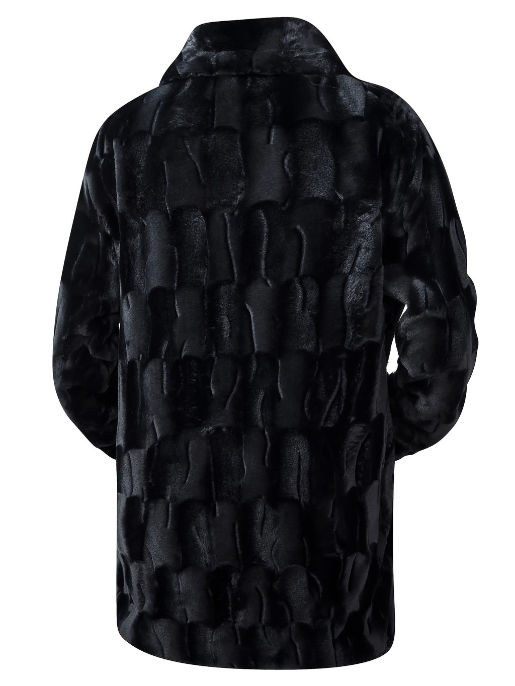 Veste long pour homme, polaire, à revers