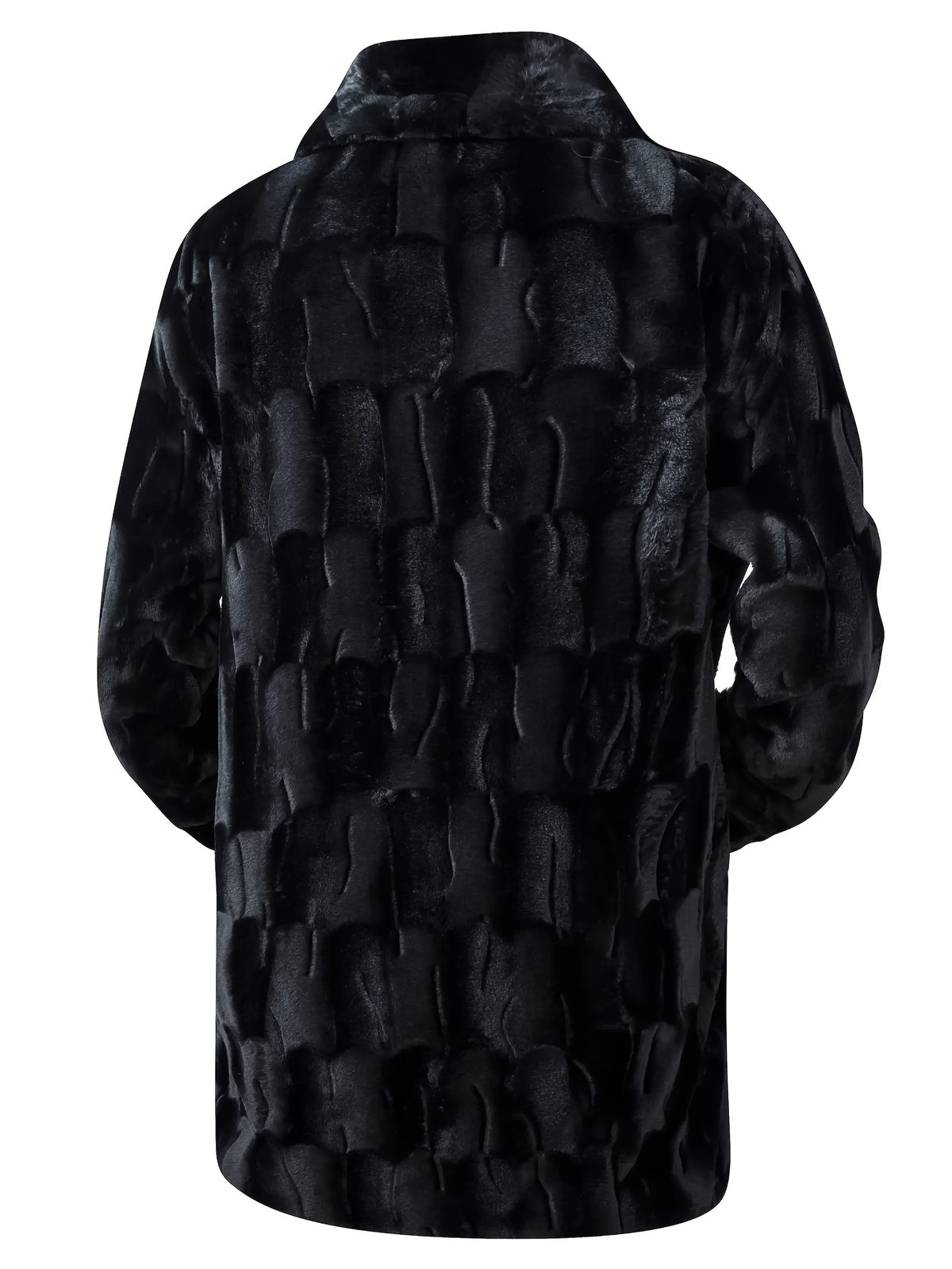 Veste long pour homme, polaire, à revers