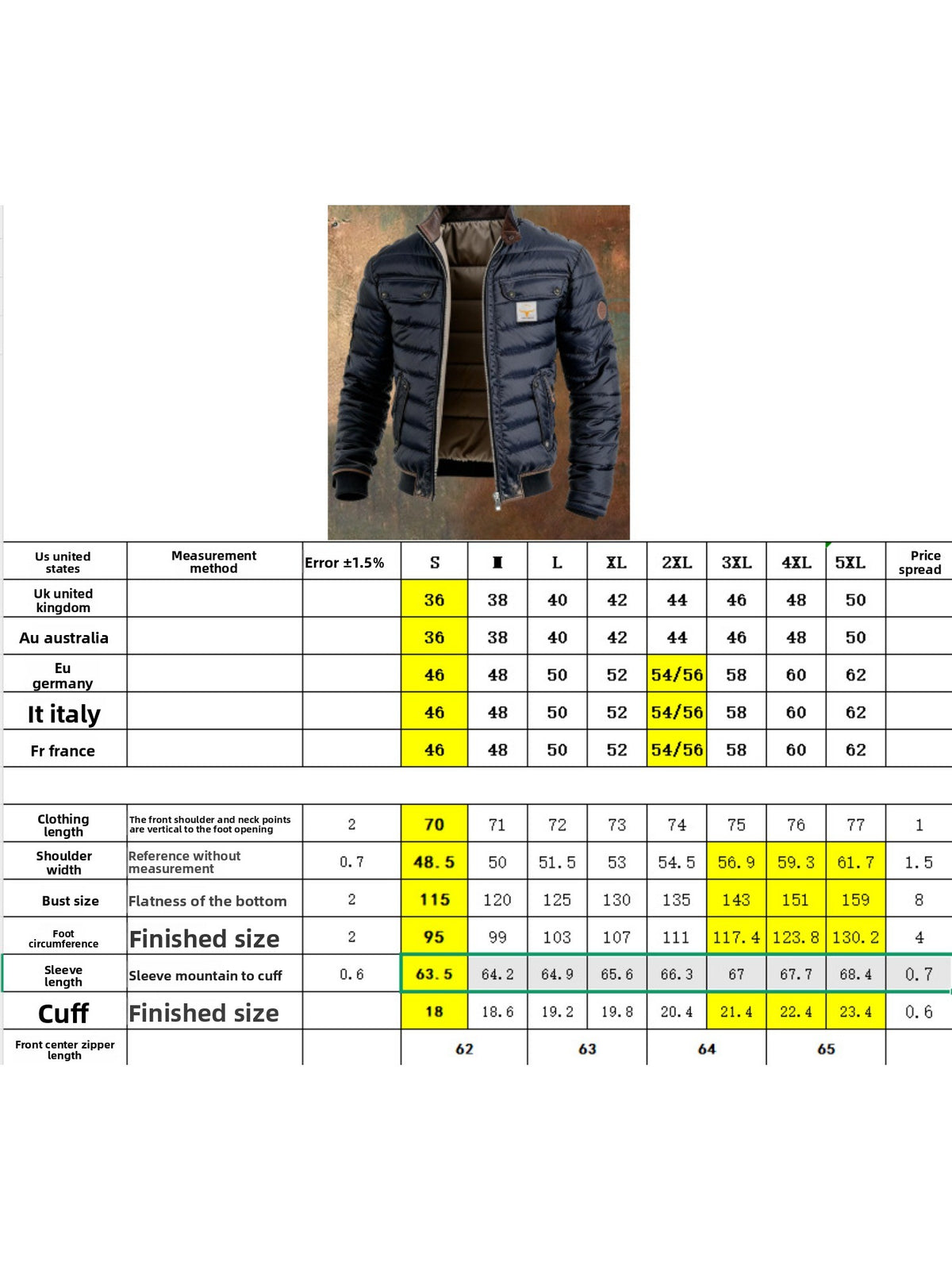 Veste matelassée pour homme, à col montant, gris