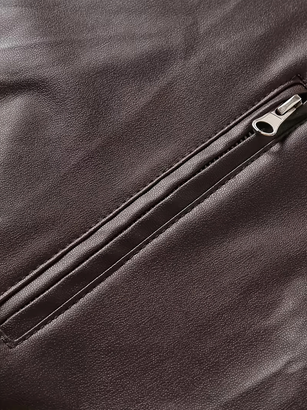DIFFELEMENT Veste Décontractée Homme à Petit Col Montant Coupe-Vent Légère Toutes Saisons Adaptée Veste de Moto Tissu Doux et Lisse Double Fermeture Éclair Multi-Boutons Conception de Poche Fermeture Éclair Coupe Standard Veste Adaptée pour la Conduite Pl, photo 16