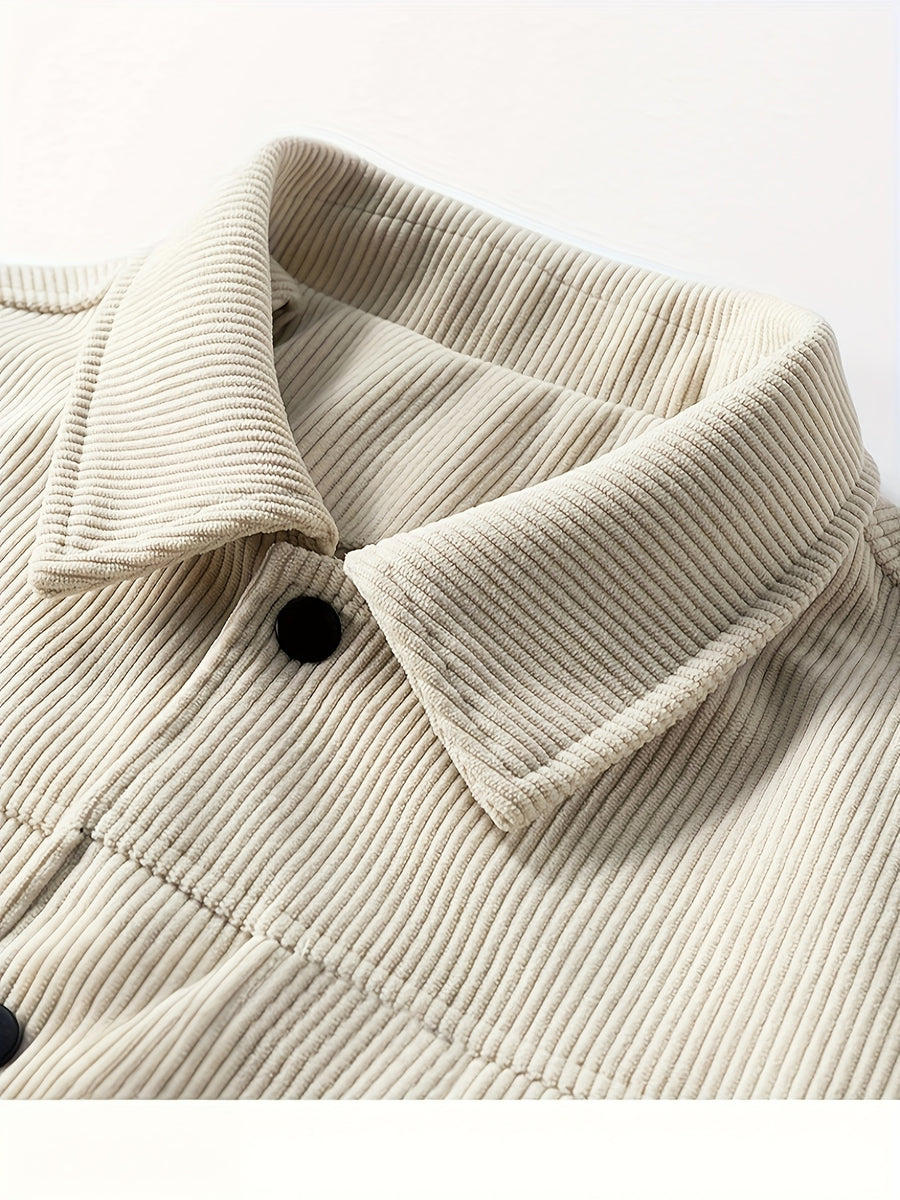 Veste, velours côtelé, à revers, photo 17