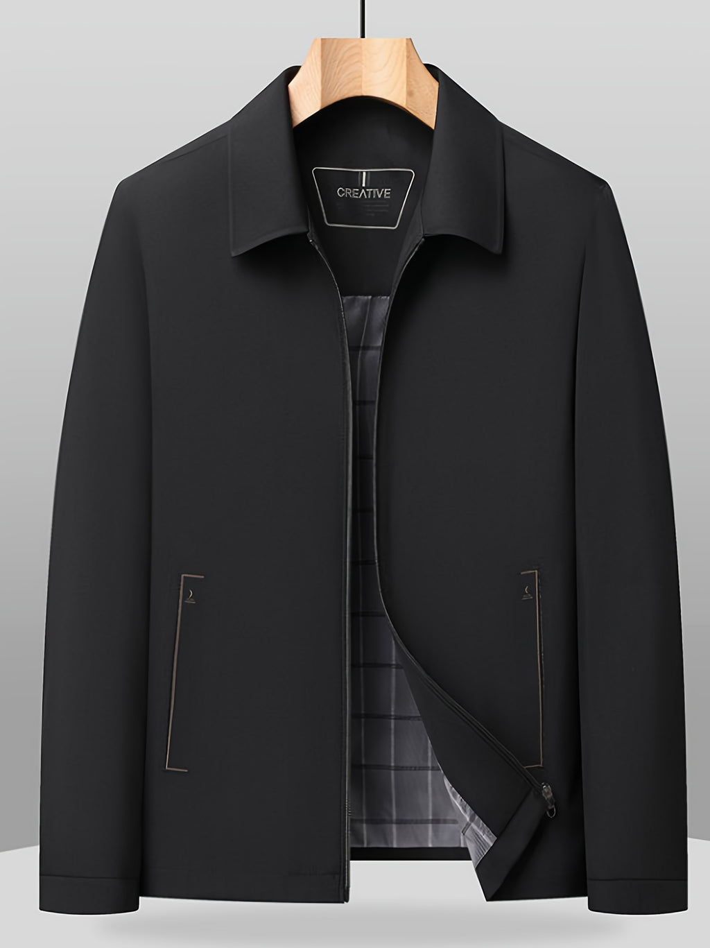 Veste pour homme, à revers, jd1008 xing - 407 noir
