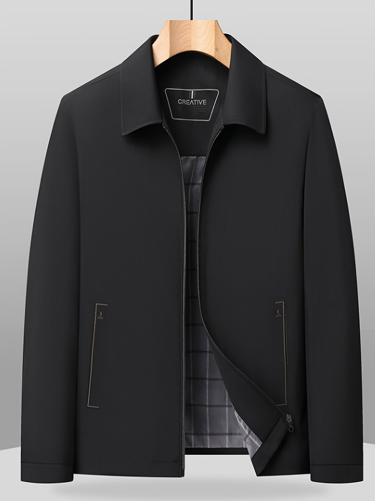 Veste pour homme, à revers, jd1008 xing - 407 noir