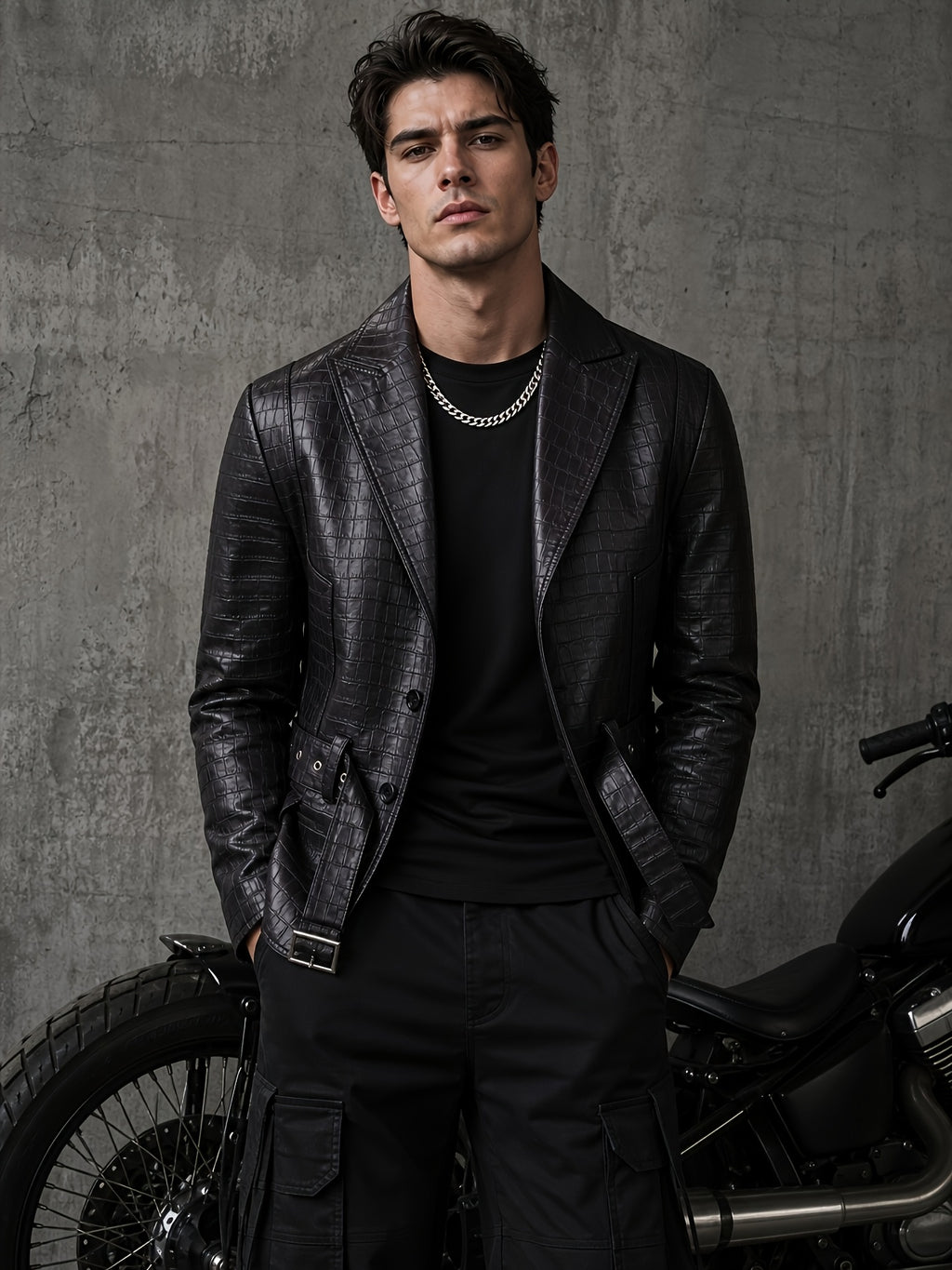 Veste long, grandes tailles, à revers, photo 18