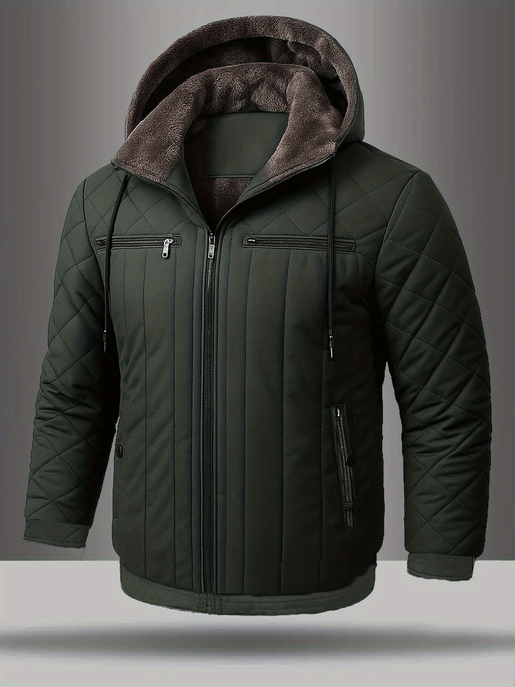 Veste pour homme, polaire, à capuche