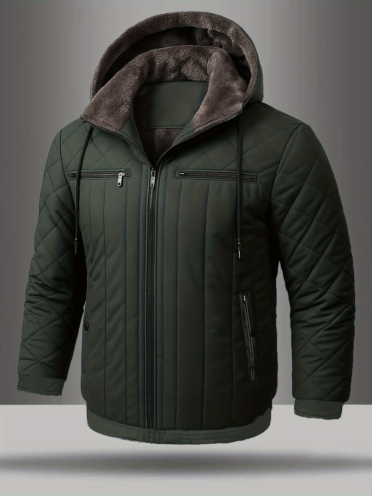Veste pour homme, polaire, à capuche
