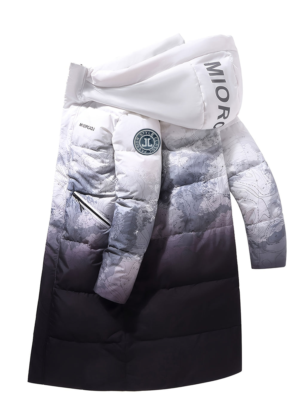 Veste matelassée pour homme, coupe-vent, à capuche, modele 2