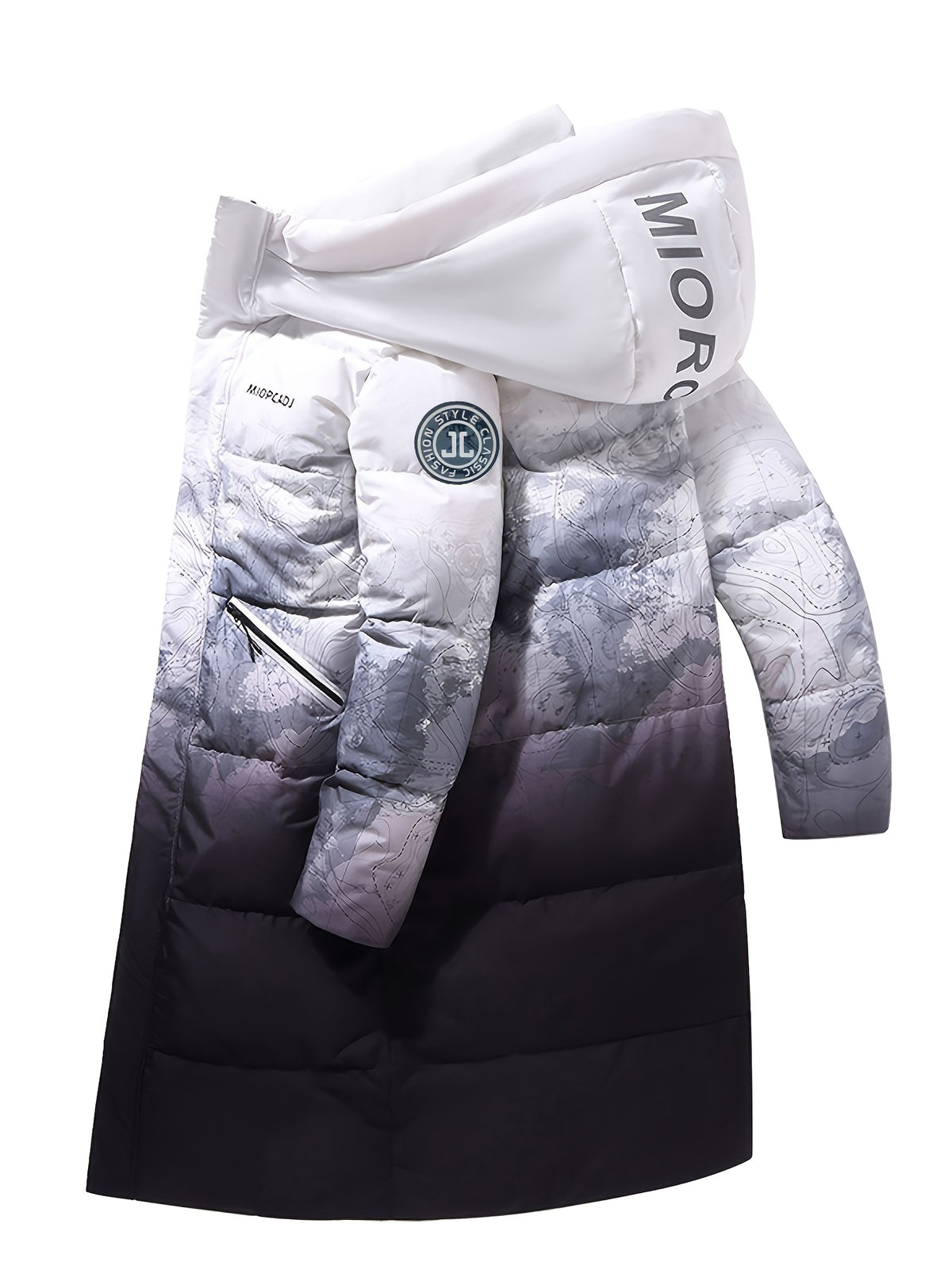 Veste matelassée pour homme, coupe-vent, à capuche, modele 2