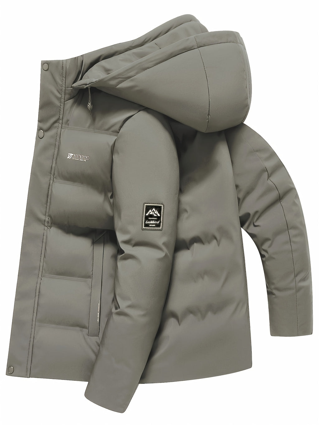 Veste pour homme, coupe-vent, à capuche, rouge