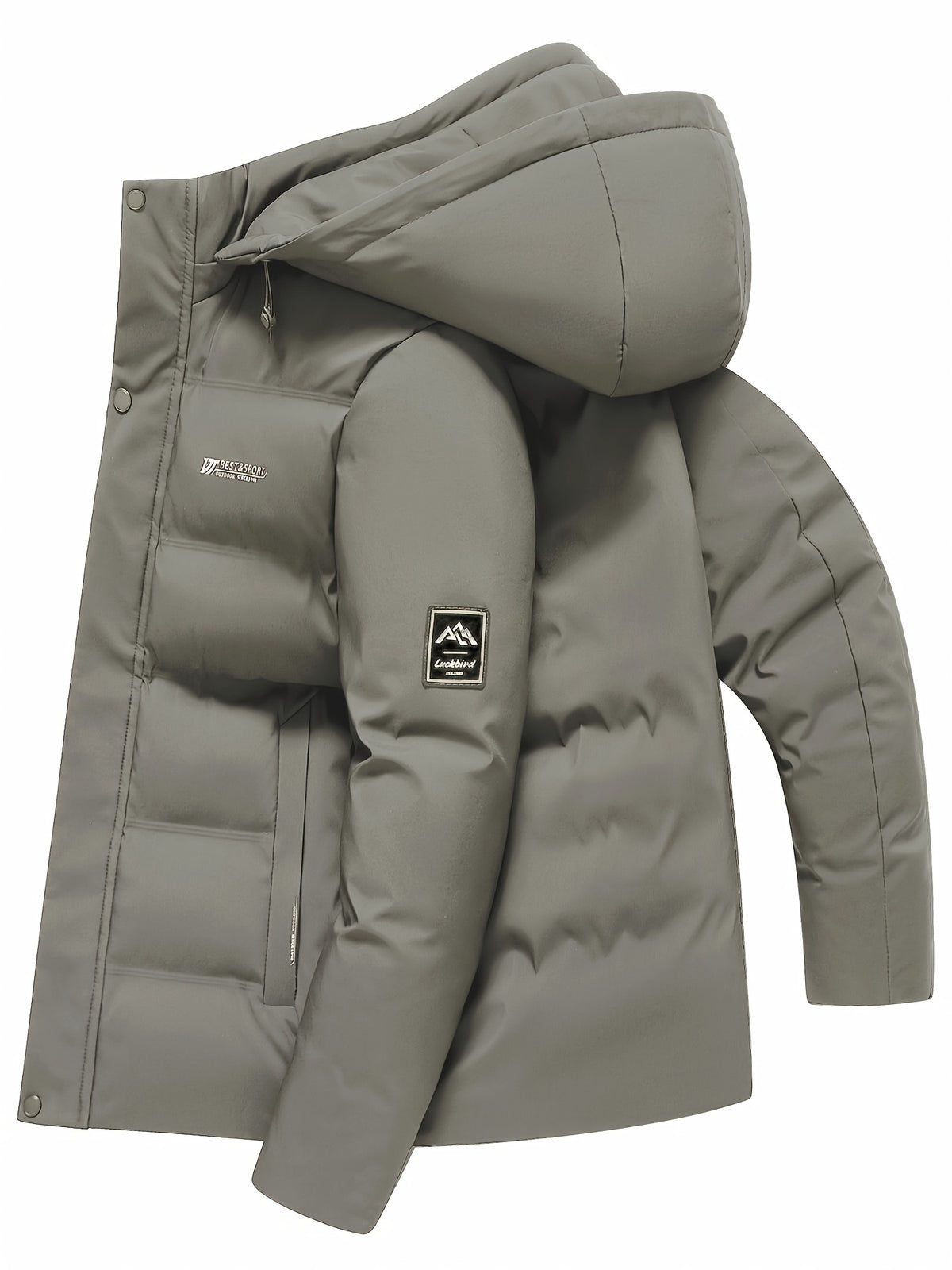 Veste pour homme, coupe-vent, à capuche, rouge