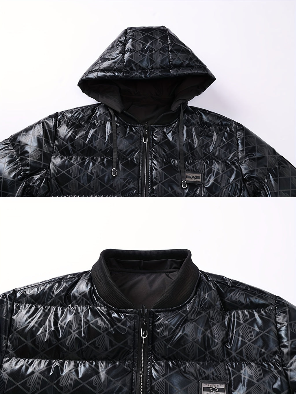 Veste pour homme, à rayures, à capuche