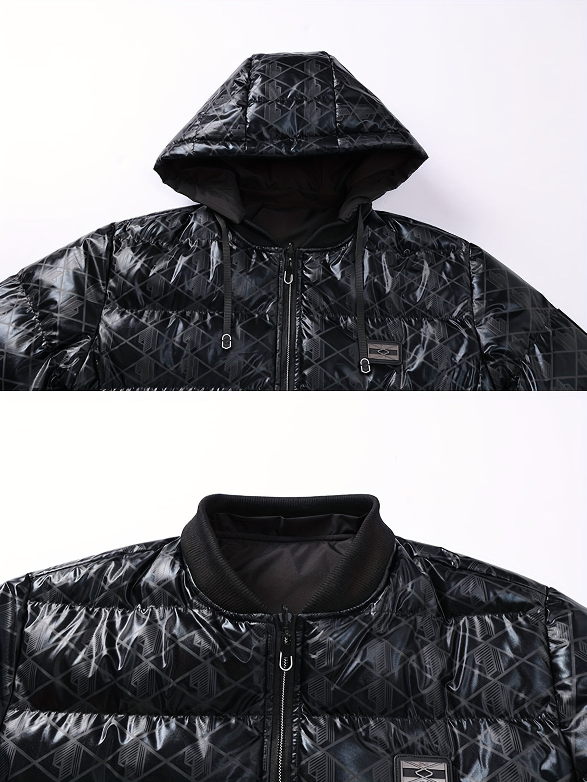 Veste pour homme, à rayures, à capuche