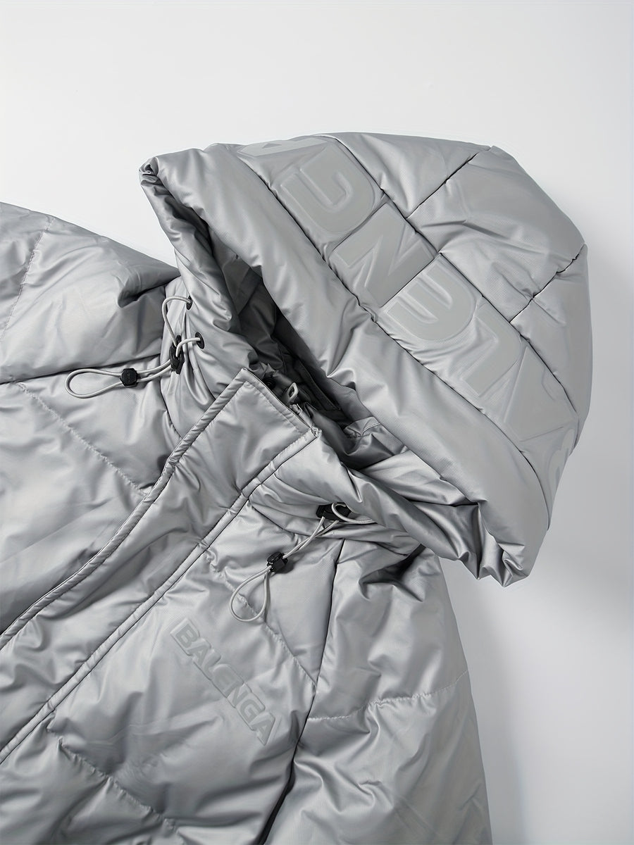 Veste matelassée, à capuche, modele 5, détail du vêtement