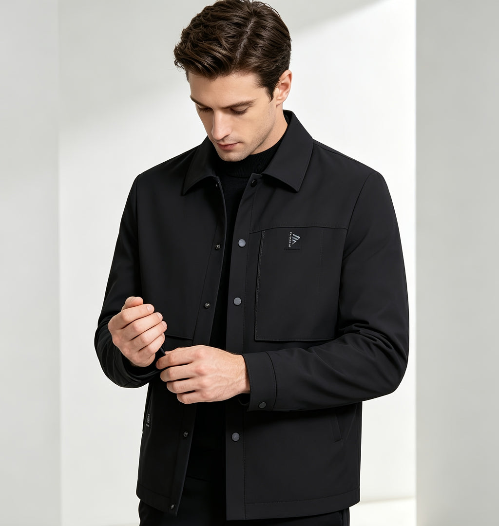 Veste matelassée pour homme, à revers