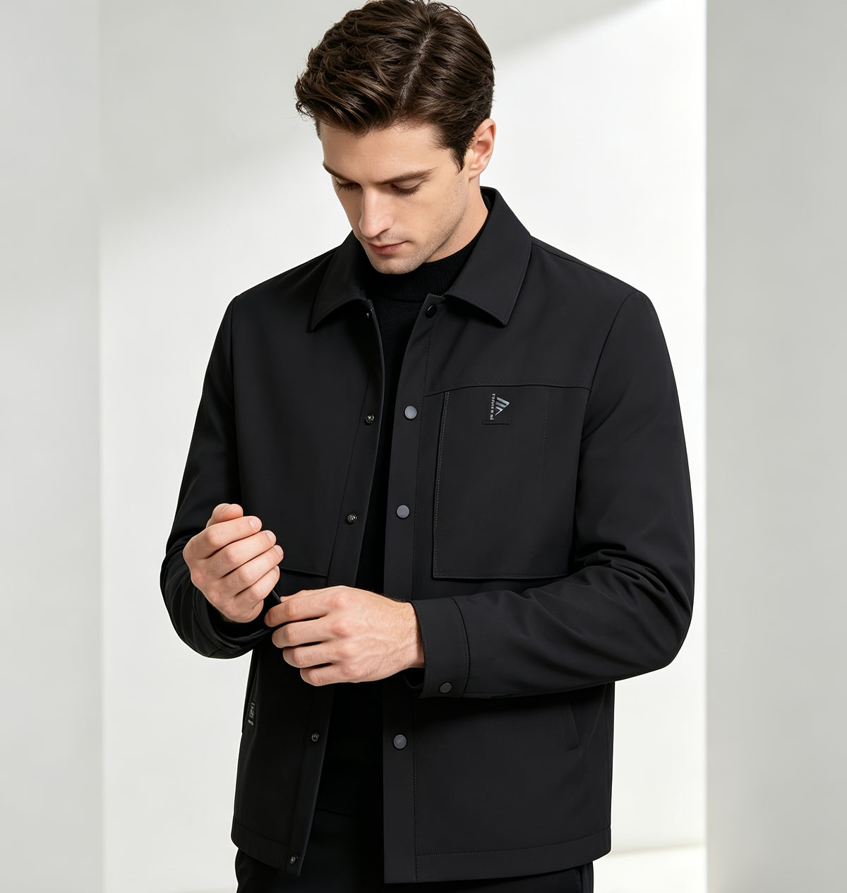 Veste matelassée pour homme, à revers