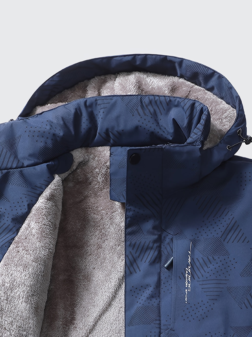 Veste pour homme, polaire, à capuche, noir
