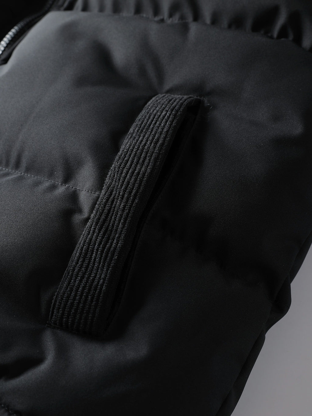 Manteau pour homme, à capuche, noir