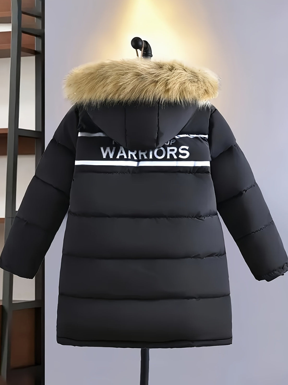 Veste matelassée long pour homme, à capuche, long