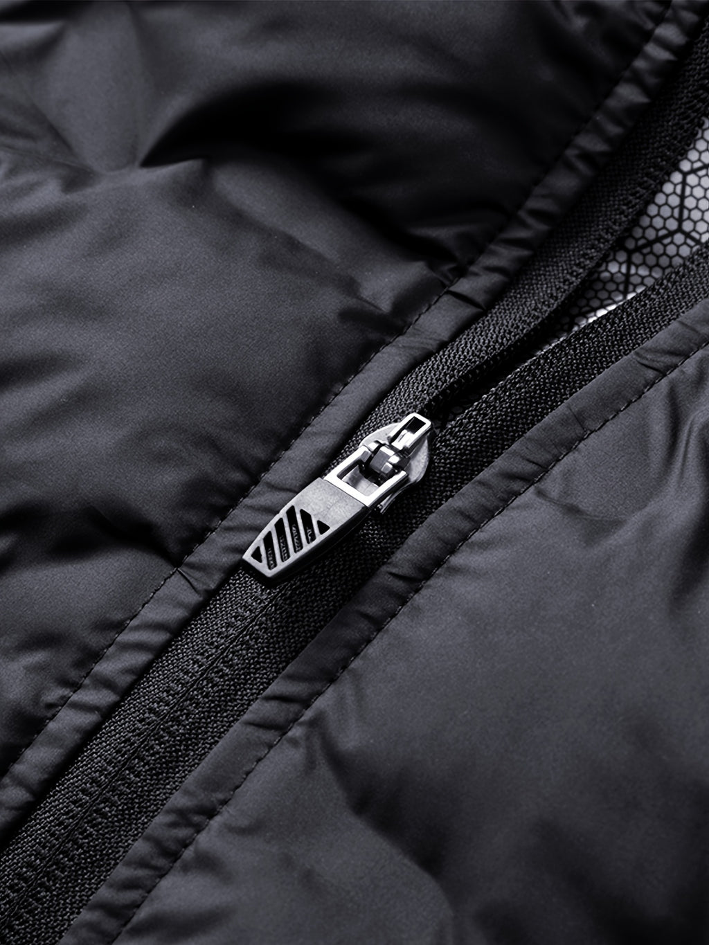 Veste pour homme, à col montant, bleu foncé