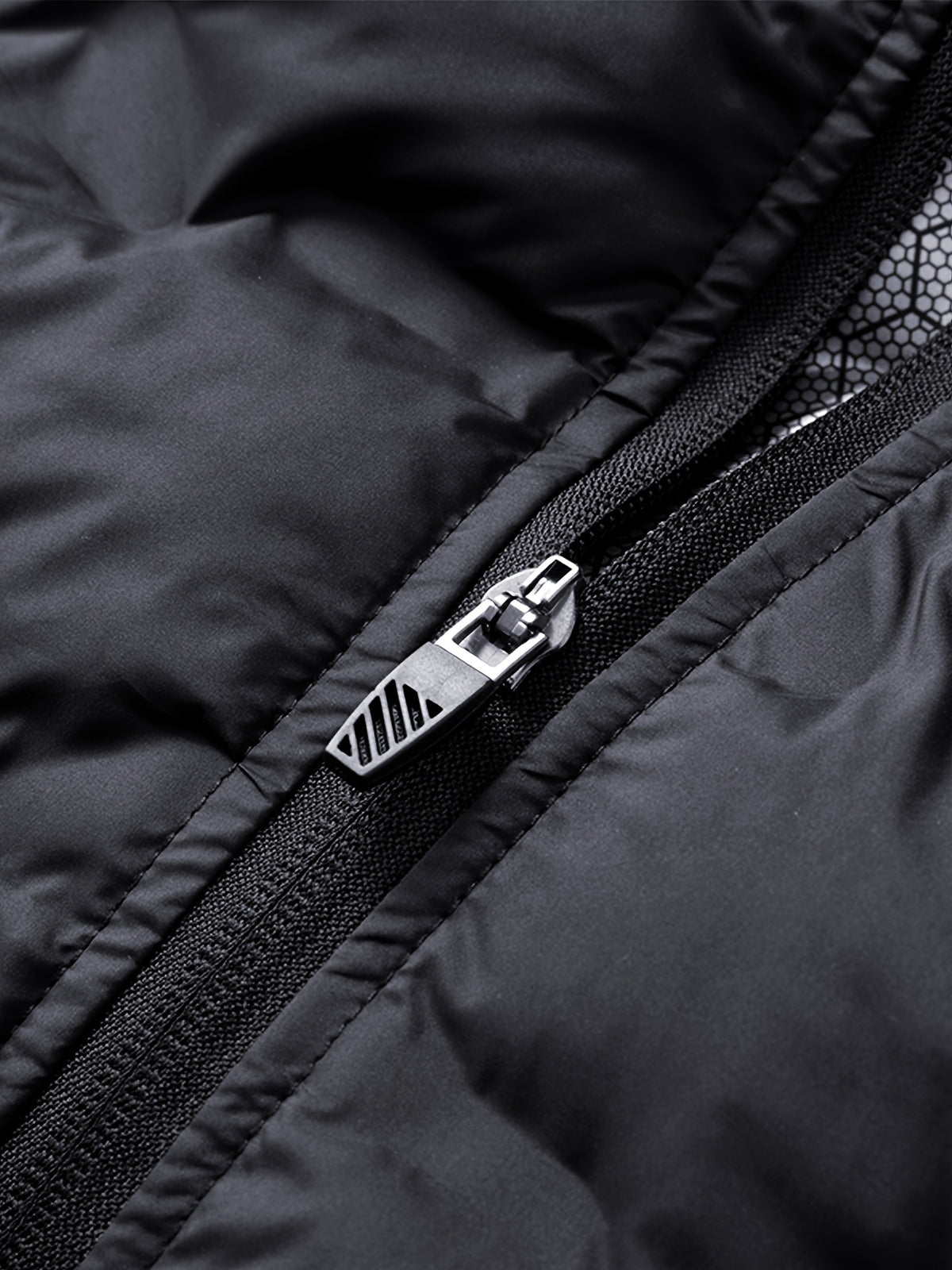 Veste pour homme, à col montant, bleu foncé